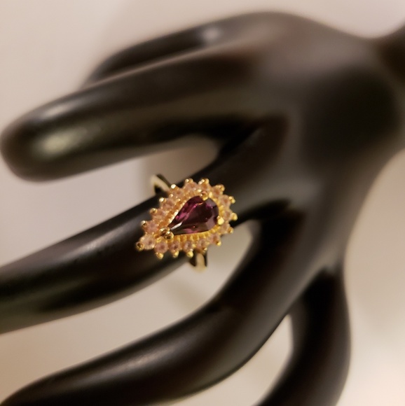 Vintage 1990s Gemstone Crystal  Ring - Picture 4 of 5